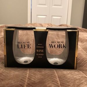 Matching Wine Glass Set